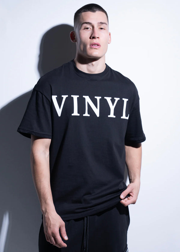 Vinyl art clothing - 20100-01 - chest print OVERSIZED t-shirt - black