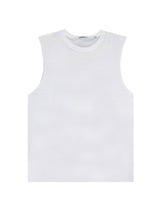 Ανδρική αμάνικη μπλούζα GUF - BZ-BETA253 - sleeveness t-shirt slim fit λευκό