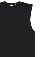 Ανδρική αμάνικη μπλούζα GUF - BZ-BETA253 - sleeveness t-shirt slim fit μαύρο