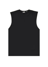 Ανδρική αμάνικη μπλούζα GUF - BZ-BETA253 - sleeveness t-shirt slim fit μαύρο