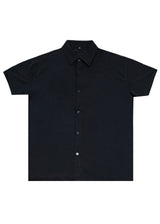 Ανδρικό κοντομάνικο πουκάμισο - GUF - GA-7703-1 - simple shirt regular fit μαύρο