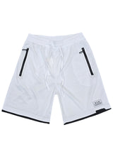 Ανδρική αθλητική βερμούδα GUF - XY-6061 - athletic regular shorts λευκό