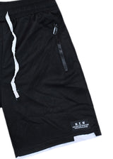 Ανδρική αθλητική βερμούδα GUF - XY-6061 - athletic regular shorts μαύρο