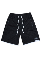 Ανδρική αθλητική βερμούδα GUF - XY-6061 - athletic regular shorts μαύρο