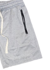 Ανδρική αθλητική βερμούδα GUF - DB-6091 - athletic regular shorts γκρι