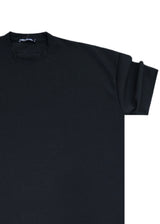 Ανδρική κοντομάνικη μπλούζα Tony Couper- B25/1 - fabric oversized t-shirt μαύρο