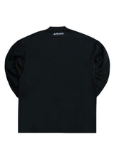 Ανδρικό μακρυμάνικο φούτερ χωρίς χνούδι Tony couper - S25/44 - black patch μαύρο