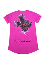 Ανδρική κοντομάνικη μπλούζα New wave clothing - 211-33 - mouse logo ματζέντα