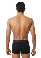 Ανδρικό εσώρουχο μπόξερ MED - RYAN - 21122776-268 - boxer 3D dark grey side panels μαύρο