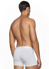 Ανδρικό εσώρουχο μπόξερ MED - LOGAN - 2112280-40-210 - white pattern λευκό