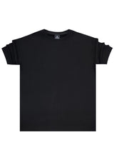 Ανδρική κοντομάνικη πικέ μπλούζα Vittorio - 200-2526-010 - pique tee loose fit μαύρο