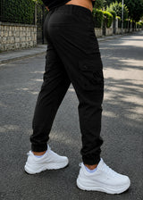 GUF CLOTHING - Ανδρικό cargo παντελόνι regular fit - Μαύρο 2212
