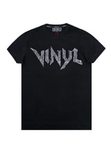 Αντρική κοντομάνικη μπλούζα - Vinyl Art Clothing - 22310-01 - dark echo logo regular fit - μαύρο