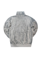 Ανδρική φούτερ με κολάρο New wave clothing - 232-39 - half zip sherpa design γκρι