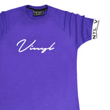 Vinyl art clothing - 23805-22 - tape cuff signature t-shirt - purple