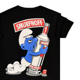 New wave clothing - 241-07 - smurfnoff t-shirt - black
