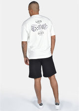 Ανδρική κοντομάνικη μπλούζα Two brothers - BT-25480 - oversized life is an unpredictable game λευκό