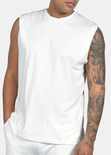 Ανδρική αμάνικη μπλούζα Two Brothers - BT-25650 - basic sleeveness λευκό