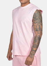 Ανδρική αμάνικη μπλούζα Two Brothers - BT-25650 - basic sleeveness ροζ