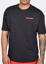 Ανδρική κοντομάνικη μπλούζα Two Brothers -BT-25740 - promises oversized μαύρο