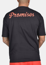 Ανδρική κοντομάνικη μπλούζα Two Brothers -BT-25740 - promises oversized μαύρο