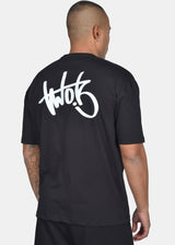 Ανδρική κοντομάνικη μπλούζα Two Brothers -BT-25800 - graffiti sign oversized μαύρο