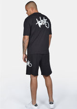 Ανδρική κοντομάνικη μπλούζα Two Brothers -BT-25800 - graffiti sign oversized μαύρο