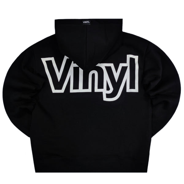 Vinyl art clothing - 24852-01 - OVERSIZED GRAPHIC hoodie - black