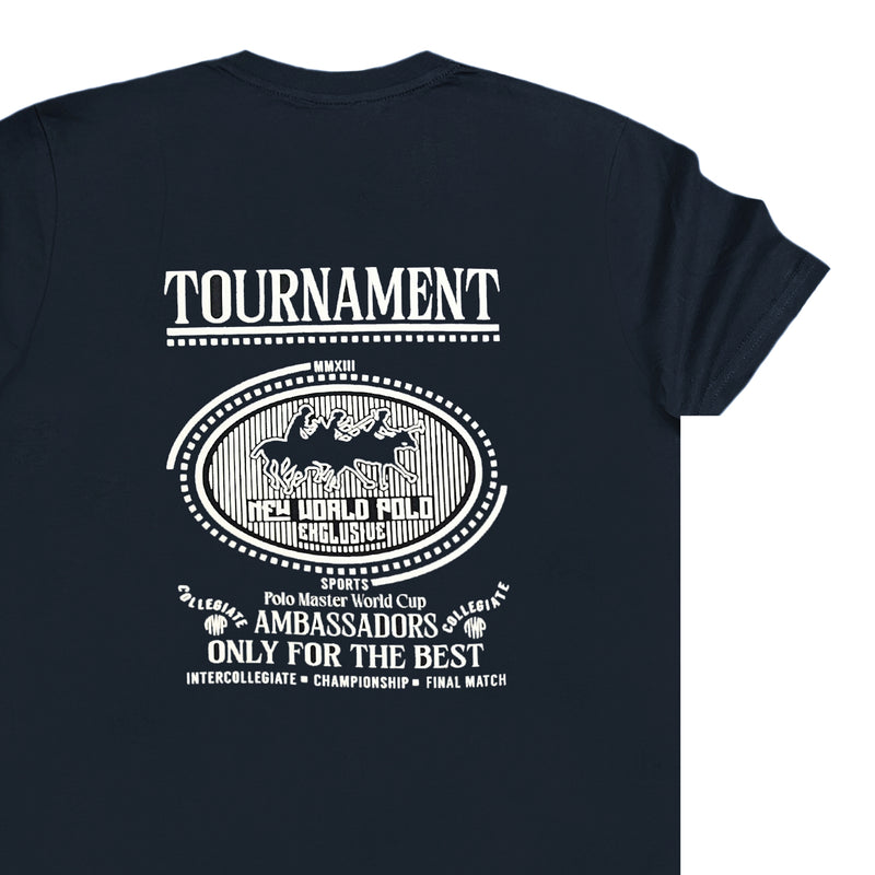 New World Polo - 24SSM20283 - tournament t-shirt - navy