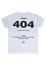 Ανδρική κοντομάνικη μπλούζα New wave clothing - 251-10 - error 404 logo λευκό