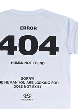 Ανδρική κοντομάνικη μπλούζα New wave clothing - 251-10 - error 404 logo λευκό