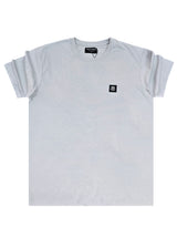 Ανδρική κοντομάνικη μπλούζα New wave clothing - 251-13 - luffy logo γκρι ανοιχτό