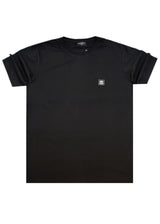 Ανδρική κοντομάνικη μπλούζα New wave clothing - 251-24 - pug life logo μαύρο