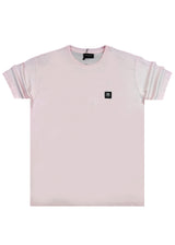 Ανδρική κοντομάνικη μπλούζα New wave clothing - 251-24 - pug life logo ροζ