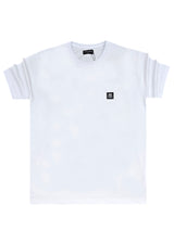 Ανδρική κοντομάνικη μπλούζα New wave clothing - 251-24 - pug life logo λευκό