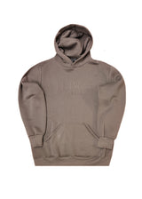 Ανδρικό φούτερ με κουκούλα New wave clothing -252-05-NEW WAVE brown logo relief