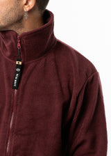 Ανδρική ζακέτα New wave clothing -252-11-μπορντό fleece