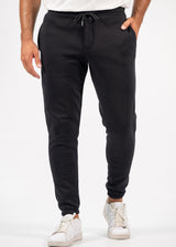 TWO BROTHERS - Ανδρική φόρμα με λάστιχο signature logo regular fit - Μαύρη BT-26590