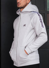 Ανδρική ζακέτα Henry clothing-3-304-ice black taped zip through hoodie
