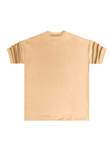 Ανδρική κοντομάνικη μπλούζα Henry clothing 3-446-beige scuba tee