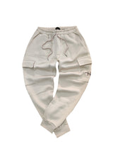 Ανδρική φόρμα Henry clothing-3-505-logo sweatpants ανοιχτό μπεζ