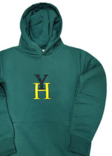 Ανδρικό φούτερ με κουκούλα Henry Clothing-3-509-Henry logo hoodie green