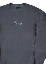 Ανδρικό φούτερ Henry Clothing-3-525-dark grey