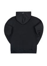 Ανδρικό μακρυμάνικο φούτερ με κουκούλα Henry clothing-3-527-calligraphy logo μαύρο