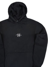 Ανδρικό φούτερ με κουκούλα Henry Clothing-3-530-Henry logo hoodie black