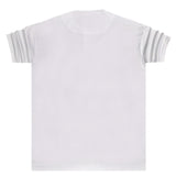 Ανδρική κοντομάνικη μπλούζα Henry clothing - 3-612 - h logo λευκό