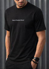Ανδρική κοντομάνικη μπλούζα Henry clothing 3-613 μαύρη