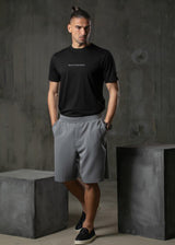 Ανδρική κοντομάνικη μπλούζα Henry clothing 3-613 μαύρη