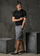 Ανδρική κοντομάνικη μπλούζα Henry clothing 3-613 μαύρη
