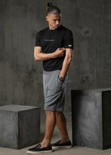 Ανδρική κοντομάνικη μπλούζα Henry clothing 3-613 μαύρη